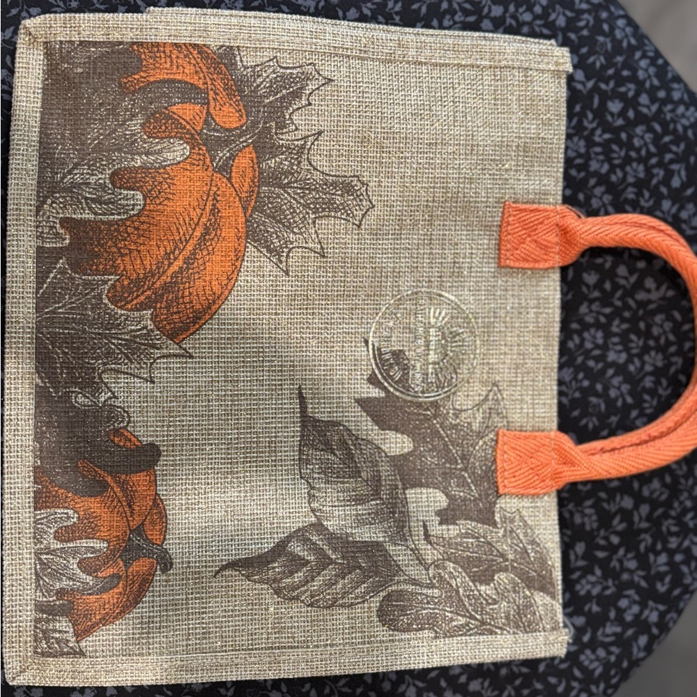 Bath and Body works Leaf Print Tote Bag